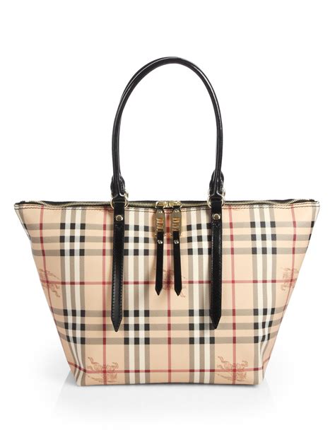 burberry tote black and white|burberry haymarket tote.